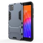 For Huawei Y5P PC + TPU Shockproof Protective Case with Holder(Navy Blue) - 1