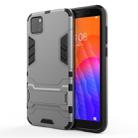 For Huawei Y5P PC + TPU Shockproof Protective Case with Holder(Grey) - 1