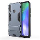 For Huawei Y6P PC + TPU Shockproof Protective Case with Holder(Navy Blue) - 1