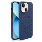 For iPhone 13 Woven Pattern MagSafe Magnetic Cooling Phone Case(Blue) - 1
