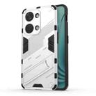 For OnePlus Ace 2V Punk Armor 2 in 1 PC + TPU Phone Case with Holder(White) - 1
