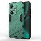 For OnePlus Nord CE3 5G Global Punk Armor 2 in 1 PC + TPU Phone Case with Holder(Green) - 1