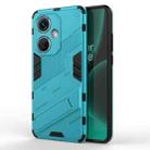 For OnePlus Nord CE3 5G Global Punk Armor 2 in 1 PC + TPU Phone Case with Holder(Blue) - 1