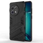 For OnePlus Ace 2 Pro Punk Armor 2 in 1 PC + TPU Phone Case with Holder(Black) - 1