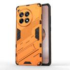 For OnePlus Ace 3 5G Punk Armor 2 in 1 PC + TPU Phone Case with Holder(Orange) - 1