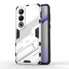 For OnePlus Ace 3V Punk Armor 2 in 1 PC + TPU Phone Case with Holder(White) - 1