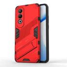 For OnePlus Nord CE4 5G Global Punk Armor 2 in 1 PC + TPU Phone Case with Holder(Red) - 1