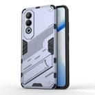 For OnePlus Nord CE4 5G Global Punk Armor 2 in 1 PC + TPU Phone Case with Holder(Grey) - 1