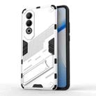 For OnePlus Nord CE4 5G Global Punk Armor 2 in 1 PC + TPU Phone Case with Holder(White) - 1