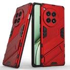 For OnePlus Ace 3 Pro 5G Punk Armor 2 in 1 PC + TPU Phone Case with Holder(Red) - 1