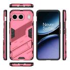 For OnePlus Nord 4 5G Global Punk Armor 2 in 1 PC + TPU Phone Case with Holder(Light Red) - 3