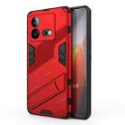 For vivo iQOO Neo8 Punk Armor 2 in 1 PC + TPU Phone Case with Holder(Red) - 1