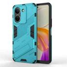 For vivo Y78 Global Punk Armor 2 in 1 PC + TPU Phone Case with Holder(Blue) - 1
