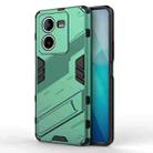 For vivo iQOO Z8 Punk Armor 2 in 1 PC + TPU Phone Case with Holder(Green) - 1