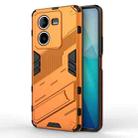 For vivo iQOO Z8 Punk Armor 2 in 1 PC + TPU Phone Case with Holder(Orange) - 1