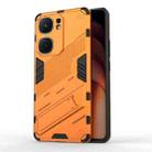 For vivo iQOO Neo9 5G Punk Armor 2 in 1 PC + TPU Phone Case with Holder(Orange) - 1