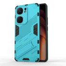 For vivo iQOO Neo9 5G Punk Armor 2 in 1 PC + TPU Phone Case with Holder(Blue) - 1