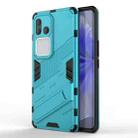 For vivo S18 5G Punk Armor 2 in 1 PC + TPU Phone Case with Holder(Blue) - 1