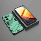 For vivo iQOO Z9s Pro 5G India Punk Armor 2 in 1 PC + TPU Phone Case with Holder(Green) - 2