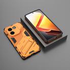 For vivo iQOO Z9s Pro 5G India Punk Armor 2 in 1 PC + TPU Phone Case with Holder(Orange) - 2