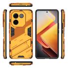 For vivo iQOO Z9s Pro 5G India Punk Armor 2 in 1 PC + TPU Phone Case with Holder(Orange) - 3