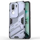 For vivo iQOO Z9s 5G Global Punk Armor 2 in 1 PC + TPU Phone Case with Holder(Grey) - 1