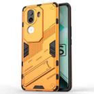 For vivo iQOO Z9s 5G Global Punk Armor 2 in 1 PC + TPU Phone Case with Holder(Orange) - 1