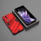 For vivo V50 5G Global Punk Armor 2 in 1 PC + TPU Phone Case with Holder(Red) - 2