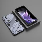 For vivo V50 5G Global Punk Armor 2 in 1 PC + TPU Phone Case with Holder(Grey) - 2