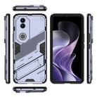 For vivo V50 5G Global Punk Armor 2 in 1 PC + TPU Phone Case with Holder(Grey) - 3