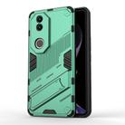 For vivo V50 5G Global Punk Armor 2 in 1 PC + TPU Phone Case with Holder(Green) - 1