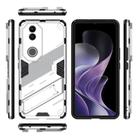 For vivo V50 5G Global Punk Armor 2 in 1 PC + TPU Phone Case with Holder(White) - 3