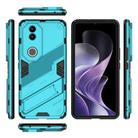 For vivo V50 5G Global Punk Armor 2 in 1 PC + TPU Phone Case with Holder(Blue) - 3