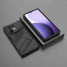 For vivo V60 5G Global Punk Armor 2 in 1 PC + TPU Phone Case with Holder(Black) - 2
