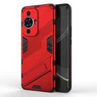 For Huawei nova 11 Pro 4G Punk Armor 2 in 1 PC + TPU Phone Case with Holder(Red) - 1