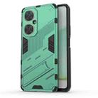 For Huawei nova 11i 4G Punk Armor 2 in 1 PC + TPU Phone Case with Holder(Green) - 1