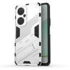 For Huawei nova 11i 4G Punk Armor 2 in 1 PC + TPU Phone Case with Holder(White) - 1