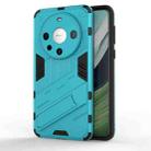 For Huawei Mate 60 Pro Punk Armor 2 in 1 PC + TPU Phone Case with Holder(Blue) - 1