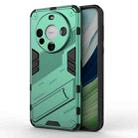 For Huawei Mate 60 Punk Armor 2 in 1 PC + TPU Phone Case with Holder(Green) - 1