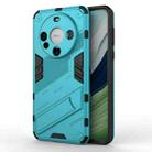 For Huawei Mate 60 Punk Armor 2 in 1 PC + TPU Phone Case with Holder(Blue) - 1