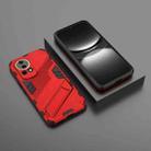 For Huawei nova 12 5G Punk Armor 2 in 1 PC + TPU Phone Case with Holder(Red) - 2