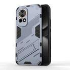 For Huawei nova 12 5G Punk Armor 2 in 1 PC + TPU Phone Case with Holder(Grey) - 1