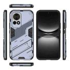 For Huawei nova 12 5G Punk Armor 2 in 1 PC + TPU Phone Case with Holder(Grey) - 3