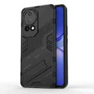 For Huawei nova 12 Pro Punk Armor 2 in 1 PC + TPU Phone Case with Holder(Black) - 1