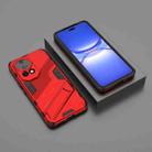 For Huawei nova 12 Pro Punk Armor 2 in 1 PC + TPU Phone Case with Holder(Red) - 2