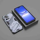 For Huawei nova 12 Pro Punk Armor 2 in 1 PC + TPU Phone Case with Holder(Grey) - 2