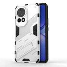 For Huawei nova 12 Pro Punk Armor 2 in 1 PC + TPU Phone Case with Holder(White) - 1