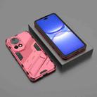 For Huawei nova 12 Pro Punk Armor 2 in 1 PC + TPU Phone Case with Holder(Light Red) - 2