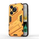 For Huawei Pura 70 Punk Armor 2 in 1 PC + TPU Phone Case with Holder(Orange) - 1