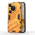 For Huawei Pura 70 Pro / 70 Pro+ Punk Armor 2 in 1 PC + TPU Phone Case with Holder(Orange) - 1